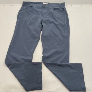 Tasc performance straight bamboo Blue golf Pants 34x30